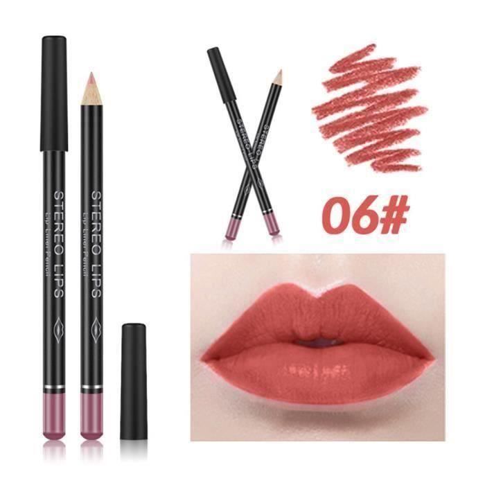 1pc Lip Liner étanche Eyeliner Pen Crayon à sourcils Pinceau Outil de maquillage cosmétiques HB5AAD
