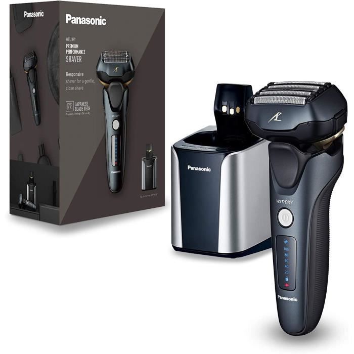 Rasoir Electrique Panasonic ES-LV97-K803 Rasoir avec Moteur Linéaire et capteur de densité de barbe, 5 lames, T&ec253
