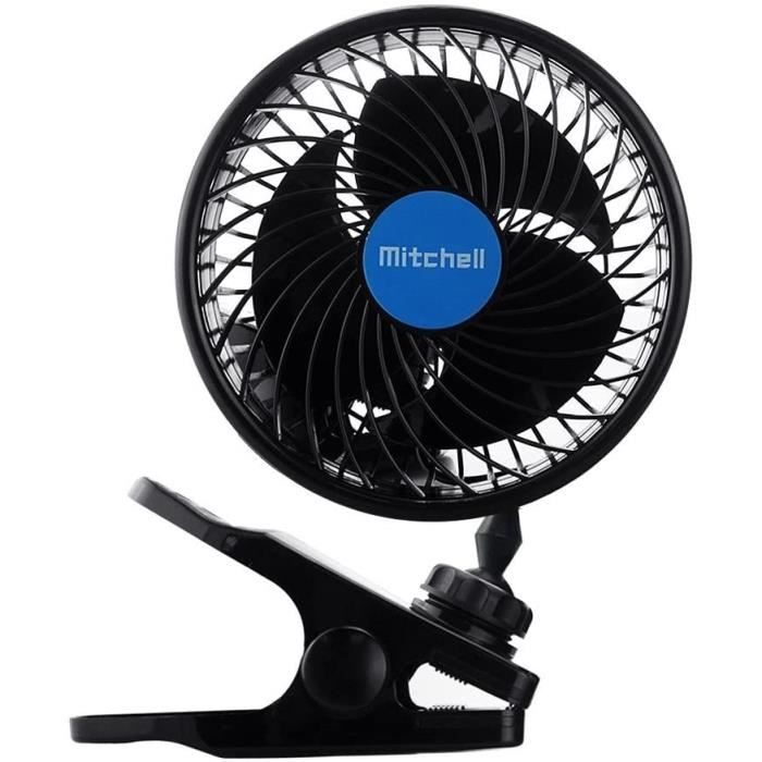 6 pouces Ventilateur avec le Clip pour la Voiture Automobile - Refroidissement Ventilateur de Véhicule