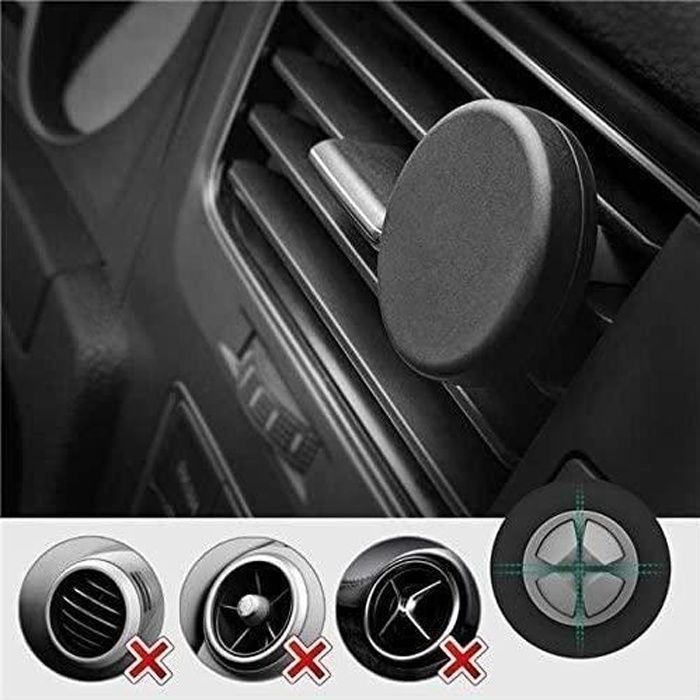 CABLING®Porte Portable Voiture Aimanté pour iPhone XS Max-XR-8 Plus, Samsung Galaxy S10-S9, LG, etc. Accroche Téléphone Voiture