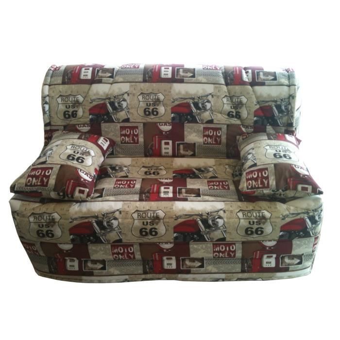 Housse Banquette B.Z. 160 x 200 Jacquard Route 66