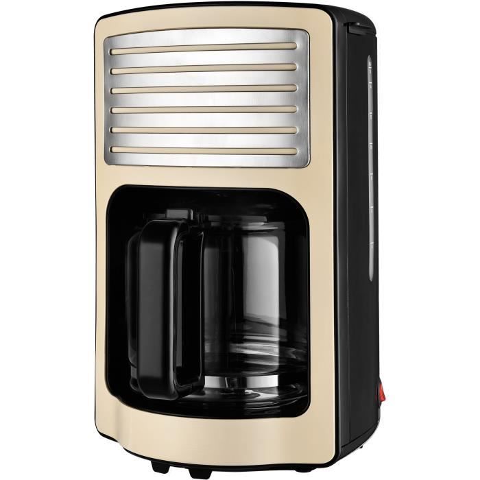 KALORIK TKGCM2500 Cafetière - Capacité 1,8 L - 1000 W - Beige et noir