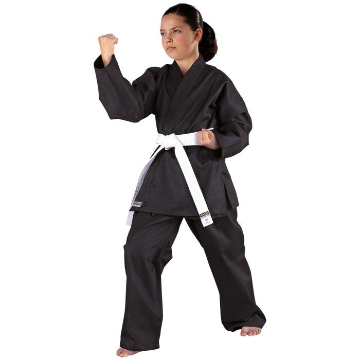 KWON Kimono de karaté pour enfant Karatea Shadow Noir noir 130 cm - 551002