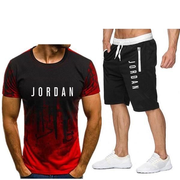 3d print shorts,2 pièces ensemble hommes lettre marque t-shirt shorts été court ensemble survêtement hommes sport costume jogging s