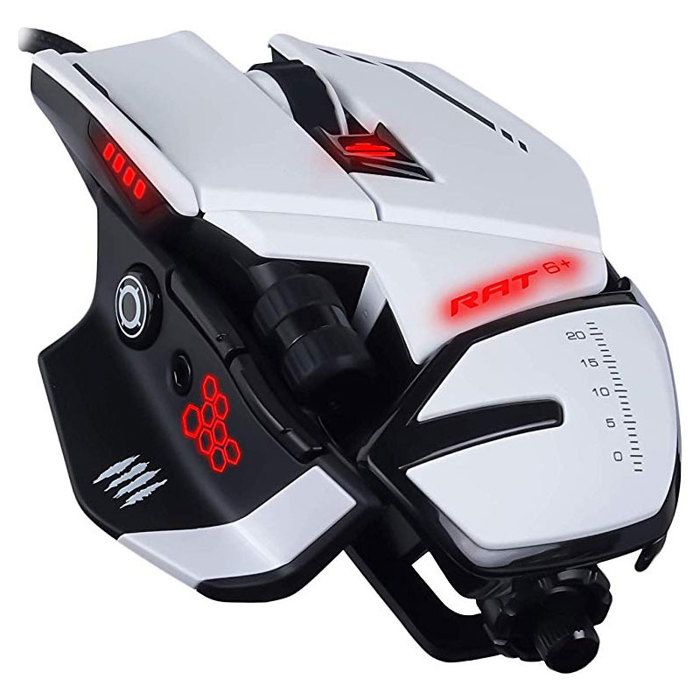 MADCATZ Souris gamer RAT 6+ BLANCHE