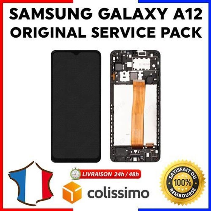 Ecran LCD + Vitre Tactile Samsung Galaxy A12 SM-A115F ORIGINAL Service Pack
