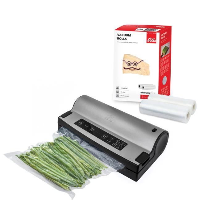 Machine Sous Vide Alimentaire - Vac Prestige 575 + 2 Rouleaux Sous Vide Alimentaire + 50 Sac Sous Vide Alimentaire Solis