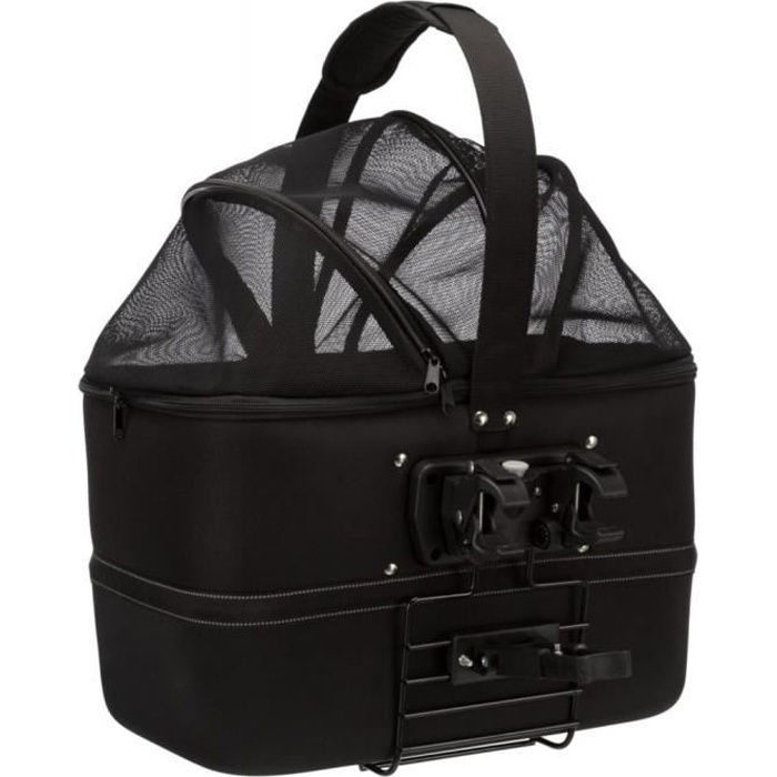 TRIXIE Panier avant de vélo pour animaux de compagnie 41x47x29 cm Noir