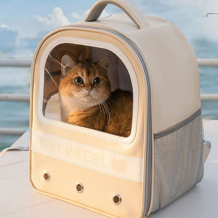 DUO Sac à Dos Chat Chien, Sac Transport Chat Chien Respirant pour Petits Chats et Chiens, Pour Voyages en Plein Air En Stock