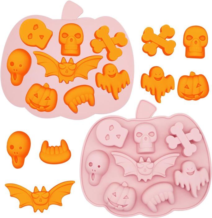 Moule En Silicone Citrouille Halloween – Décoration DIY En Plâtre Ou Résine, Avec LED, Réutilisable, Pour Maison Et Fêtes