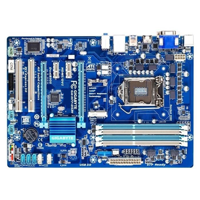 Carte mère GIGABYTE GA-H77-DS3H Intel H77 Socket LGA1155 4xDDR3 SDRAM 32GB ATX - Gigabyte