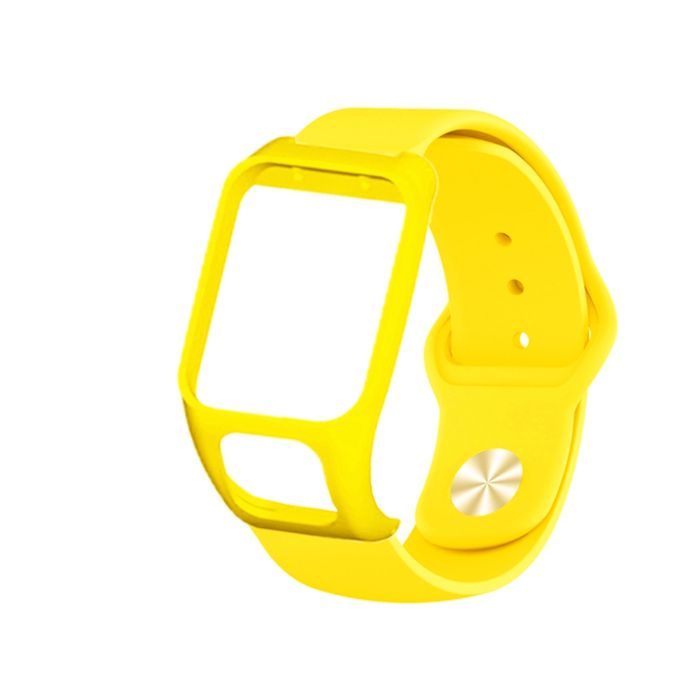 Convient aux bracelets en silicone à boucle inversée TOMTOM Runner3/2 et TOMTOM Adventurer - jaune