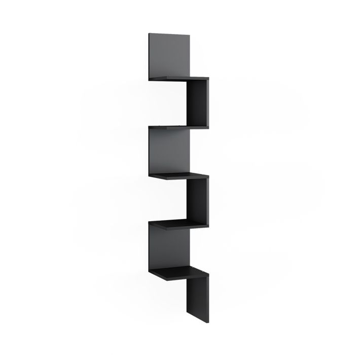 Étagère dangle Paolo 28x175.4cm avec 5 compartiments Noir Vicco 52095 Étagère dangle Paolo 28x175.4cm avec 5 compartiments Noir Vicco 52095