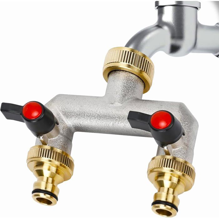 Distributeur D'eau 2 Voies - G 3/4" Répartiteur De Robinet En Y - Pour