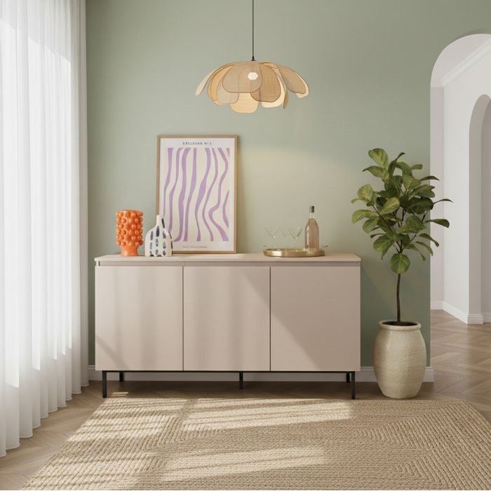 Buffet ARNI cachemire 3 portes 150cm Buffet ARNI cachemire 3 portes 150cm