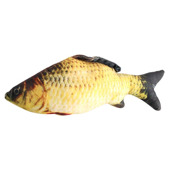 Coussin GABY Peluche Forme De Poisson - Smolt Truite De Mer 51cm - Cadeau Pêcheur