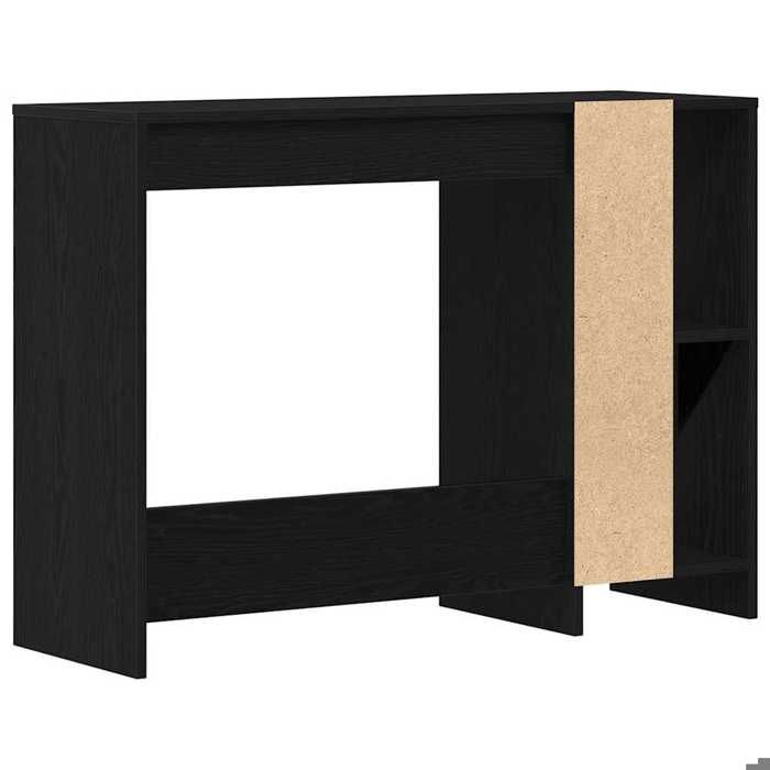 Bureau BURKE Noir Table à écrire - 1 PERSONNE - Chêne noir 102 5x35x75 cm - Bois dingénierie BB823