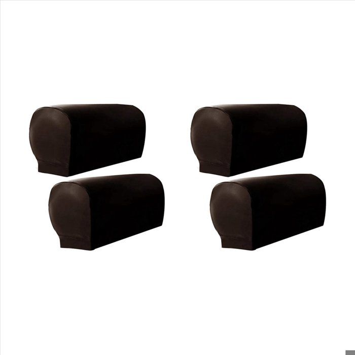4 x housse daccoudoirPU artificielmarron