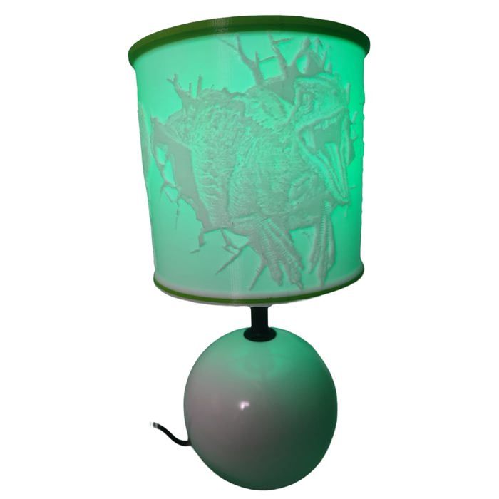 Lampe de chevet Dinosaure T Rex 3D Lithophane
