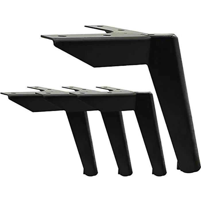 Pieds de meubles - Lot de 4 - Noir - 12 cm - Pieds de meubles - À monter soi-même - Pieds de table - Convient pour chaises armoire