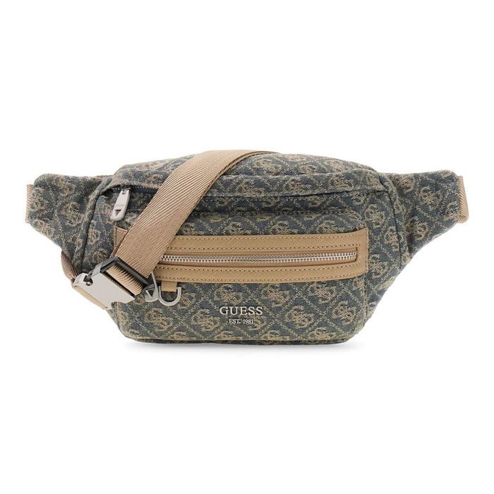 GUESS Sac banane gris bleu beige pour homme - Berlin Bumbag L Sand Warm Vintage 349688 GUESS Sac banane gris bleu beige pour homme - Berlin Bumbag L Sand Warm Vintage 349688