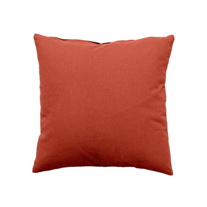 Enjoy – Coussins Panama – Déhoussable par Zip - 100% Coton – Tissu certifié Oeko-TEX – 40x40 cm – Terre Cuite Standar TAIE OREILLER