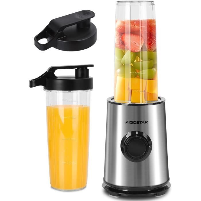 Blender et mini-blender Baron 2 en 1 Acier inoxydable 0% BPA 