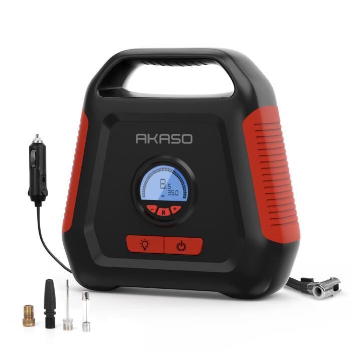 L-DiscountStore Compresseur à air Portable sans Fil Électrique Auto Car Bike Pneu Pompe de gonfleur 12V 