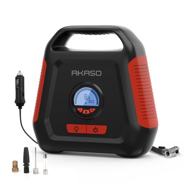 Compresseur d'Air Portatif 12V,150PSI Gonfleur Pneus Voiture avec Écran  Numérique et Lumière LED,Pompe à Air Électrique pour Velo - Cdiscount Auto