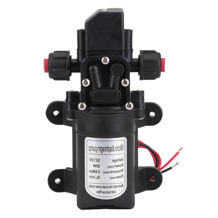 Pompe à Eau à Membrane 220V 160PSI - Mini Pompe Auto-Amorçante 5.1-5.5L/min, Idéale Arrosage Et Transfert
