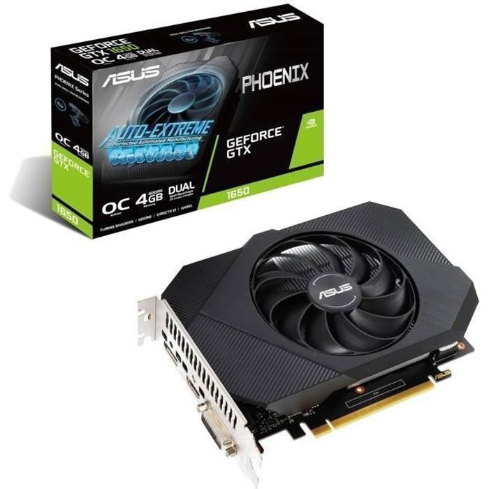 Carte graphique GeForce GTX 1650 Asus Phoenix PH GTX1650 O4GD6 - Asus