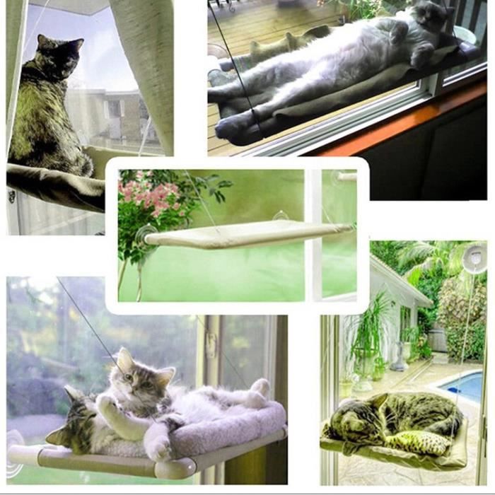 Hamac Coussin Panier Berceau Lit Balancoire A Suspendre Pour Chat Animaux Avec Ventouse Fenetre Siege Pliable Salon Cdiscount