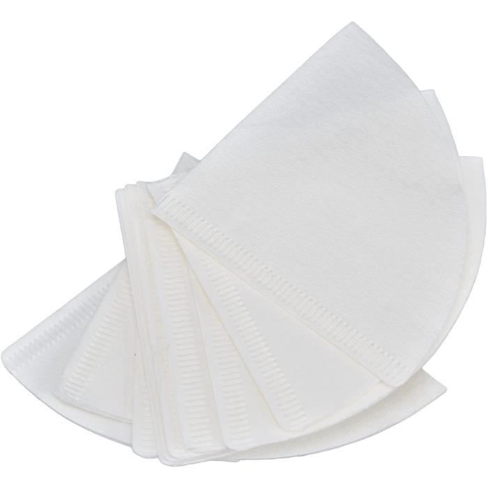 200 Filtres à Café En Papier Non Blanchi - Compatibles Machines & Cafetières à Piston - Pâte De Bois Naturelle, Sans Odeur