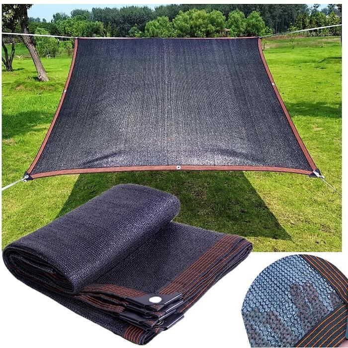 Voile d'ombrage triangulaire 3x3x3 M gris - Jardin