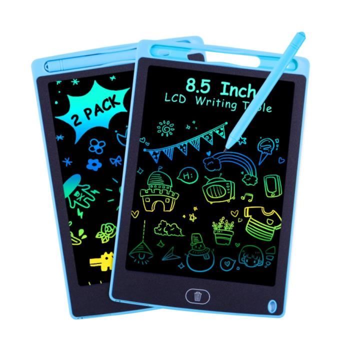 2 Pièces Tablette d'écriture LCD de 8.5Pouces, Tablette Dessin