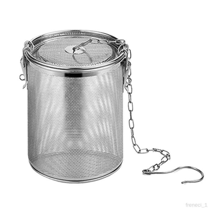 Lot De 2 Grandes Boules à Thé En Inox 18/8 - Infuseur à Thé Vrac Et épices | Couvercle Fileté, Maille Fine - 12