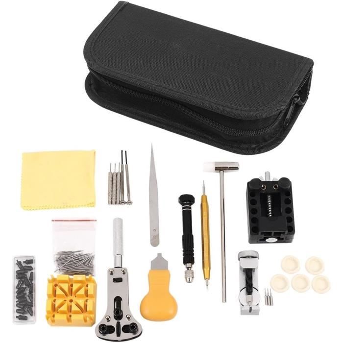 Kit Réparation Montre - Extracteur Vis Mouvement - Outils Horloger Noir Neuf