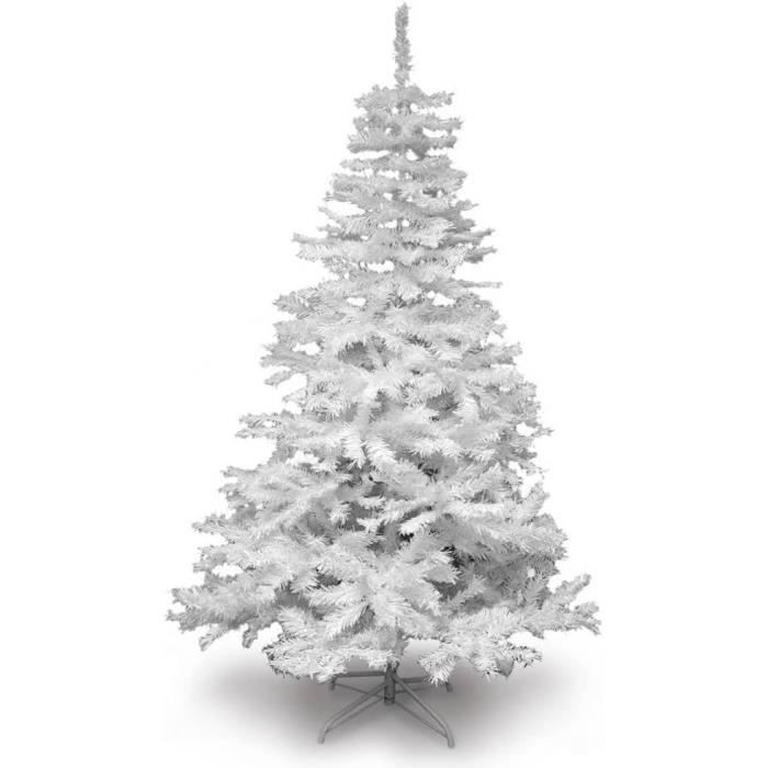 Sapin De Noël Artificiel Tradition Et Qualité De 90 Cm À 3 M Blanc 180 Cm[u245] Cdiscount Maison