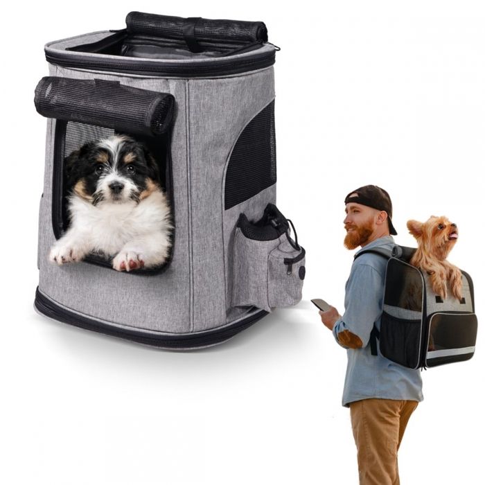 Meilleurs prix pour Sac de transport pour Chat Chien Mobiclinic Thor Pliable Ma. 7,5 Kg Sac à Dos pour animaux Filets d'aération Double poche latérale