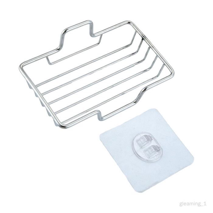 Porte-savon - Mural - 2 Pcs - Noir - Acier inoxydable SUS 304 - Auto-adhésif - Bricolage Porte-savon - Mural - 2 Pcs - Noir - Acier inoxydable SUS 304 - Auto-adhésif - Bricolage