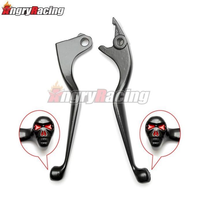 Paire De Leviers (frein Et Embrayage) Chromés Pour Moto Honda - Compatible Magna 250/750, Shadow 400/750, Steed 400/600 - Alliage D'aluminium