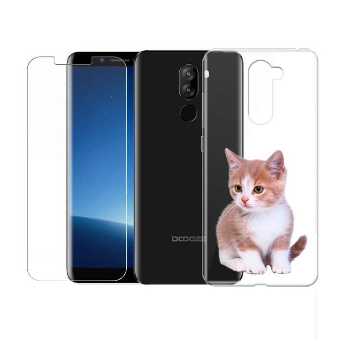 Coque + Verre Trempé Pour Doogee S118 (6.58 Pouces) - Protection Complète Anti-Chocs Et Anti-Rayures