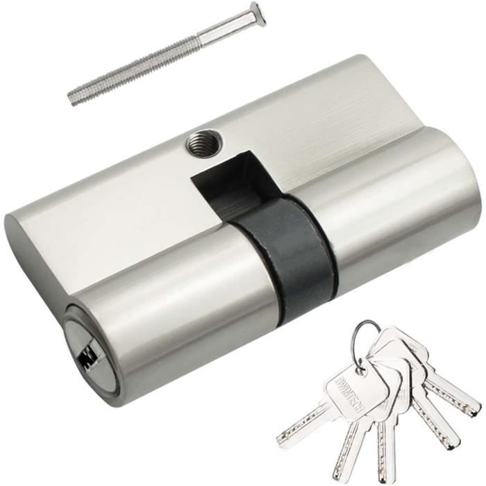 Paquet de 2, serrure et clé en laiton massif, cadenas avec corps de