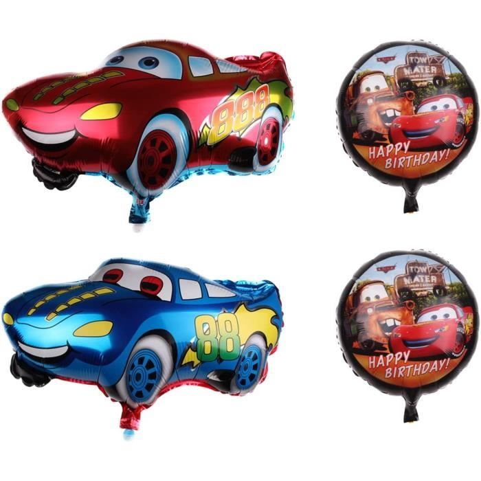 Ensemble De Ballons Cars,Deco Anniversaire Cars,Ballon Cars Anniversaire,Kit  Anniversaire Cars,Decoration Anniversaire Cars 4[N6213] - Cdiscount Maison
