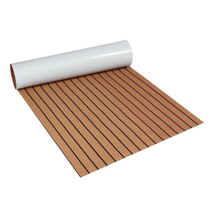 Foglio EVA Mousse Autoadesiva 6mm – Effetto Teak Marino Per Barca & Yacht (8006)
