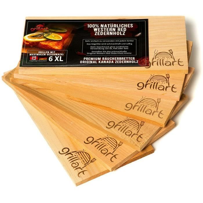 Lot De 2 Planches En Cèdre Pour Barbecue 39x19 Cm | Maisons Du Monde