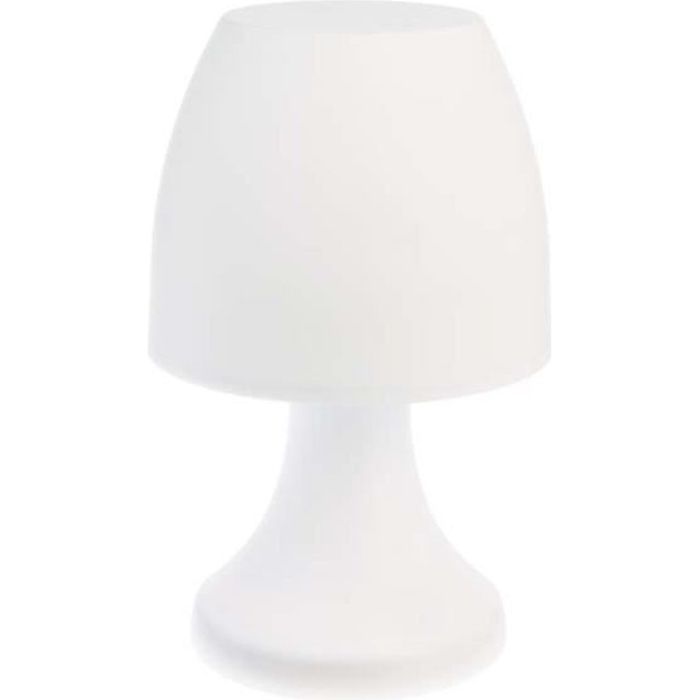 Lampe Extérieur LED Blanc H19cm SILUMEN Lampe champignon Pile
