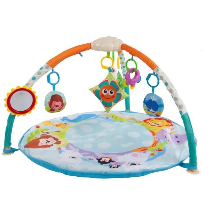Willy Tapis D Eveil Interactif Bebe Des La Naissance Arche D Eveil Avec Jouets Amovibles Design Moderne Tissu Doux Cdiscount Puericulture Eveil Bebe