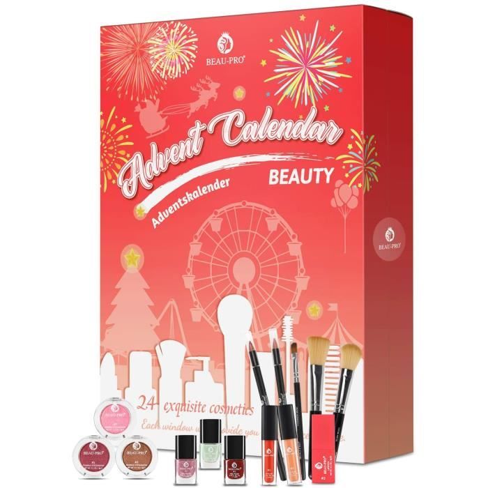 Calendrier de l'Avent 2021 pour Les Filles Advent Calendar 24 Produits de Maquillage,Calendrier de l'Avent Beauté pour Les Femmes 