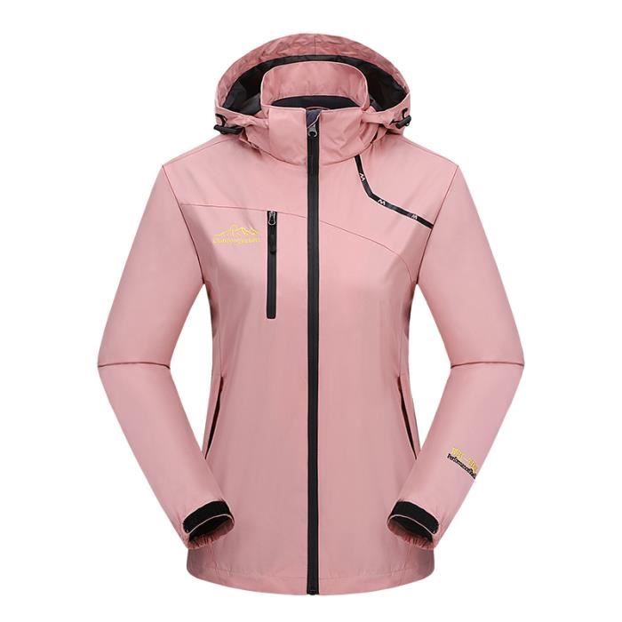 Couleur Femme Rose taille XXXL veste de randonn?�e imperm?�able hommes femmes Camping Trekking 